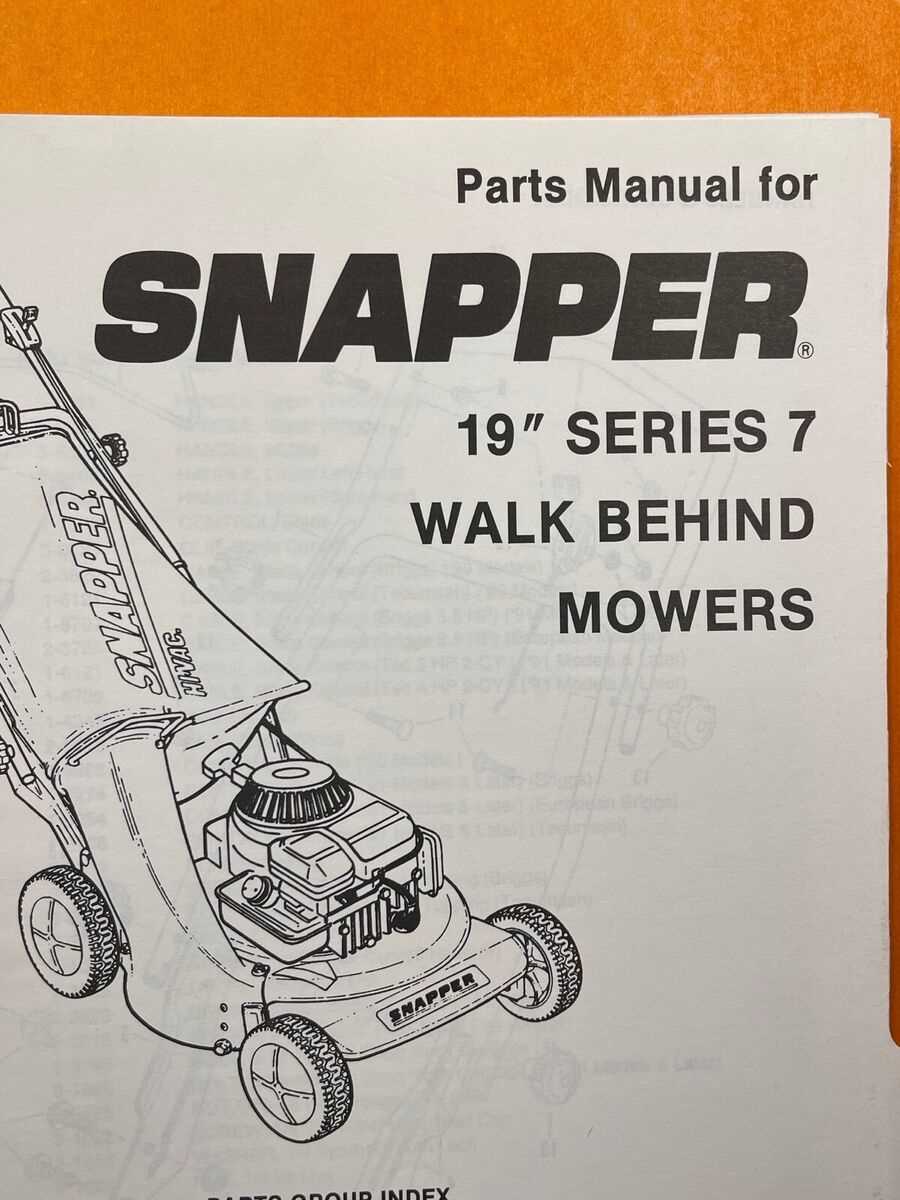 walk behind snapper self propelled lawn mower parts diagram