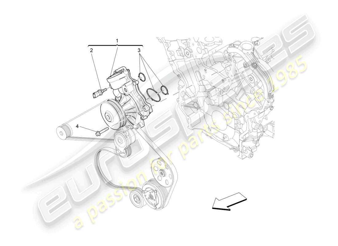 water pump parts diagram