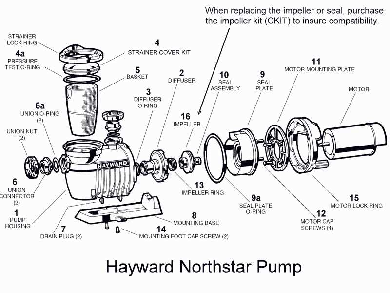 waterway pump parts diagram