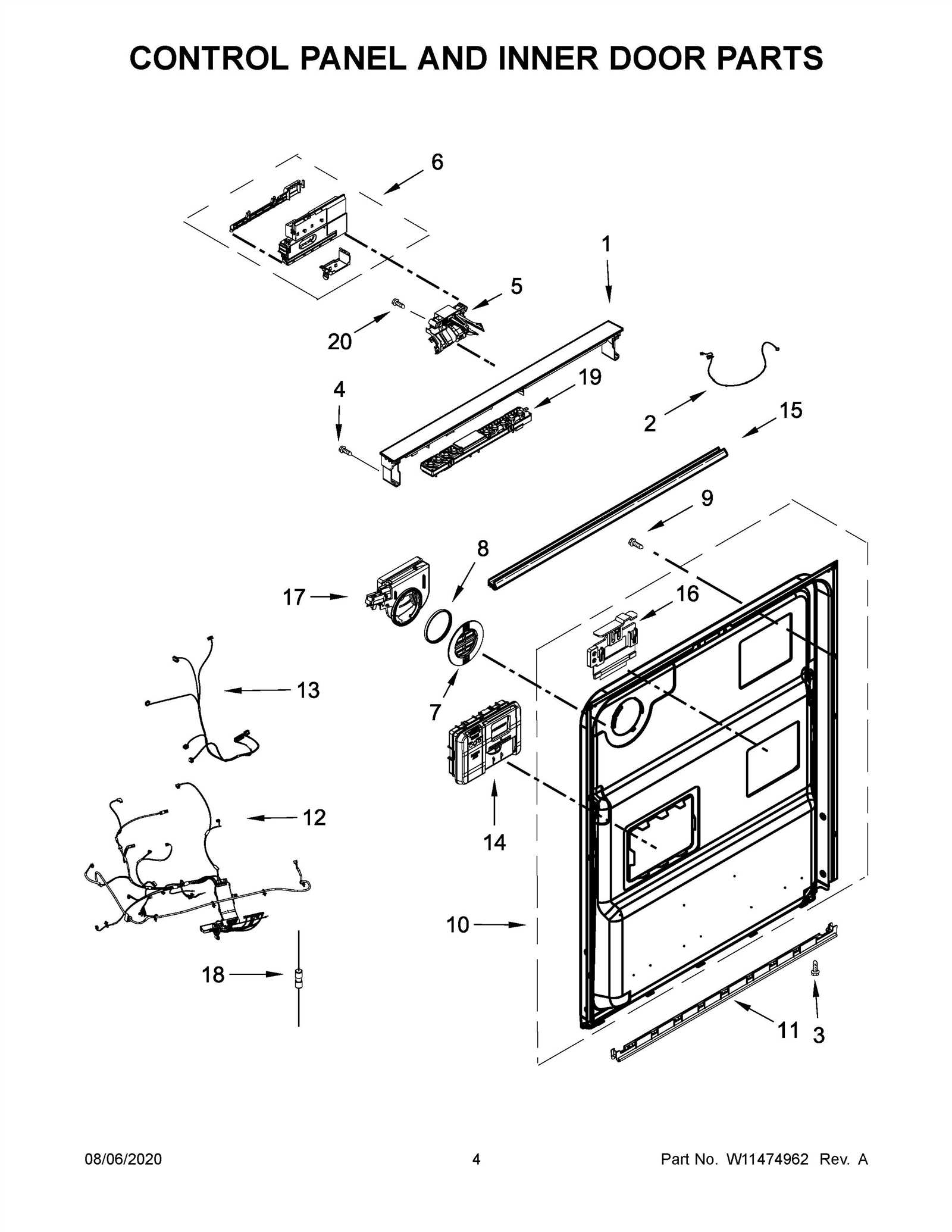 whirlpool dishwasher model wdt750sahz0 parts diagram