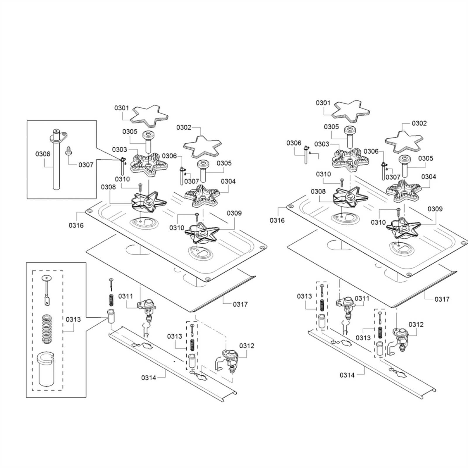 whirlpool gas range parts diagram