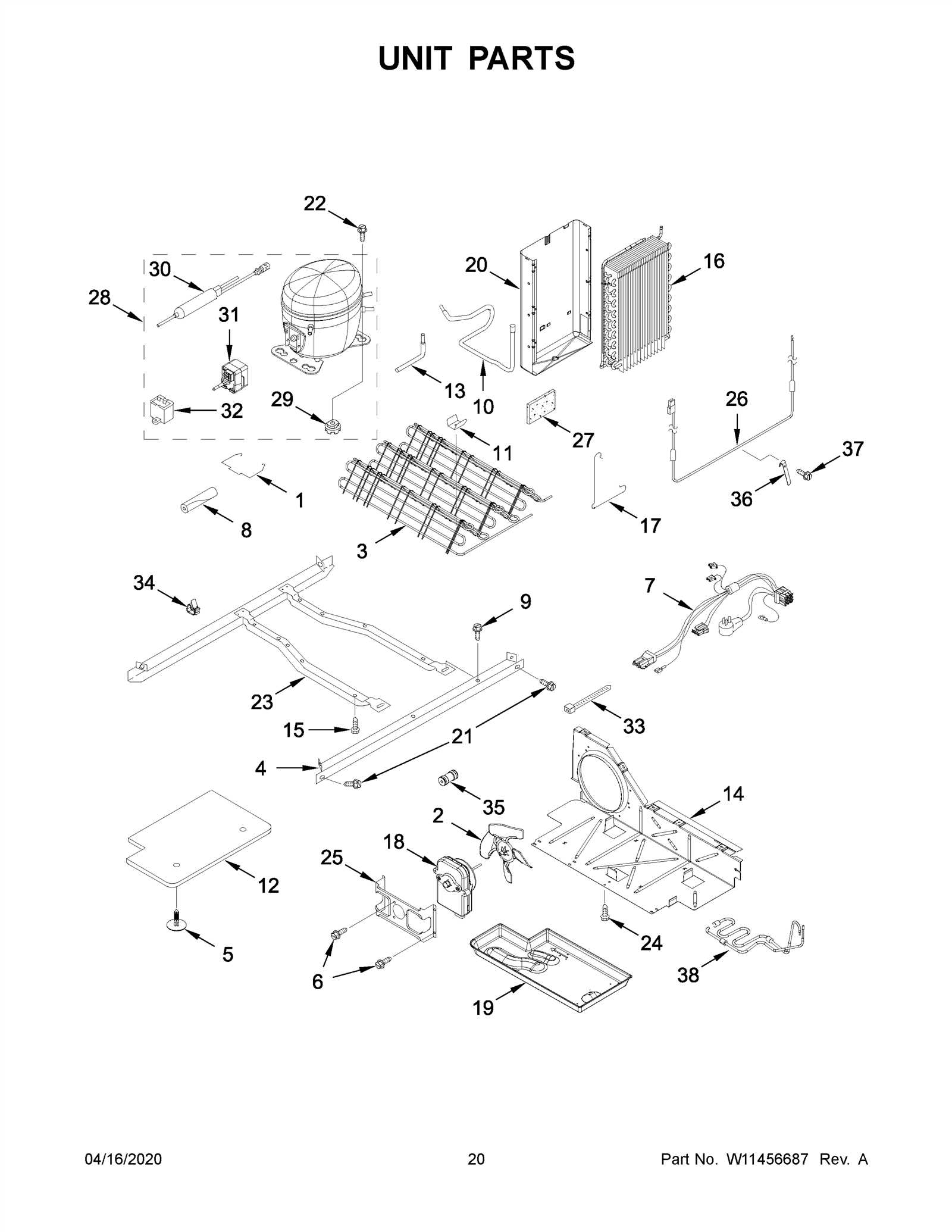 whirlpool ice dispenser parts diagram