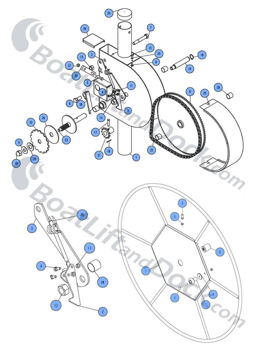 winch parts diagram