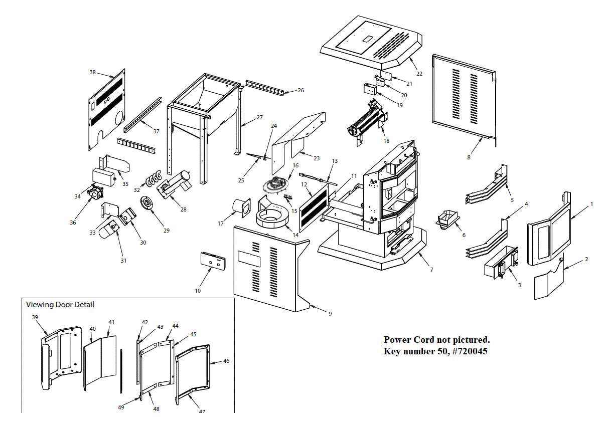 wood stove parts diagram