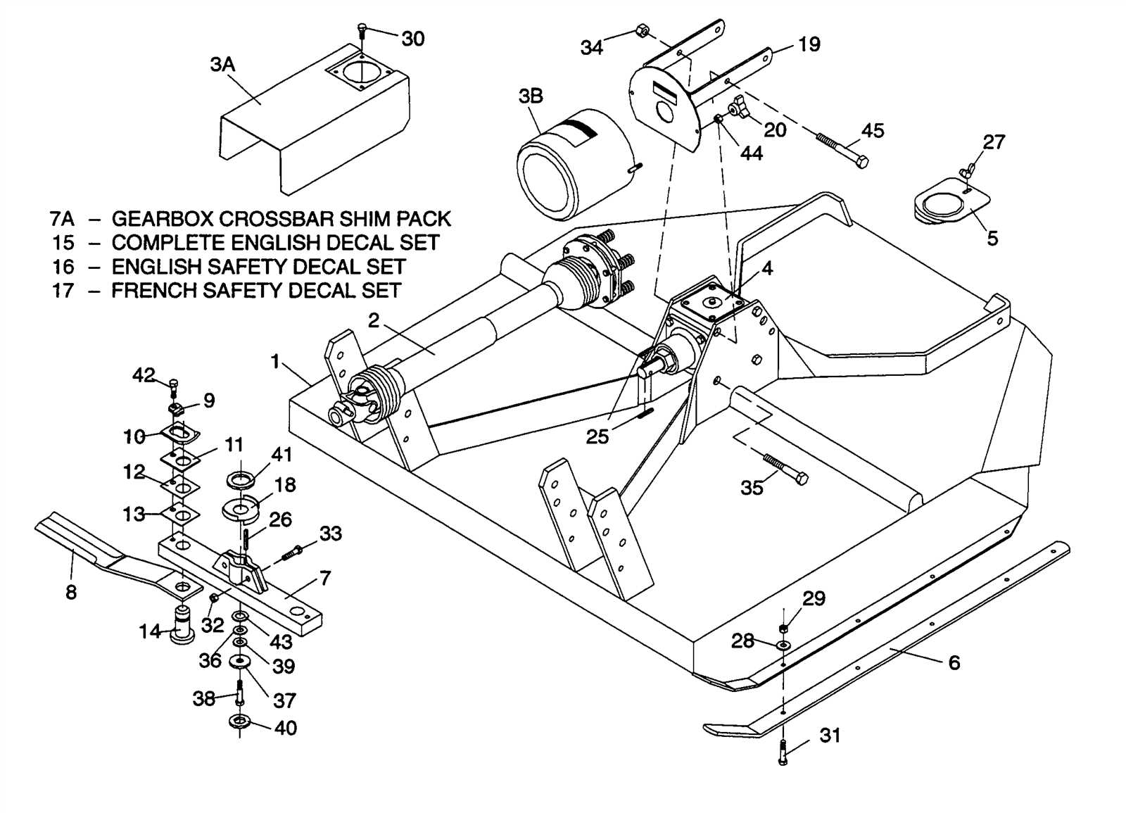 woods cadet 72 parts diagram