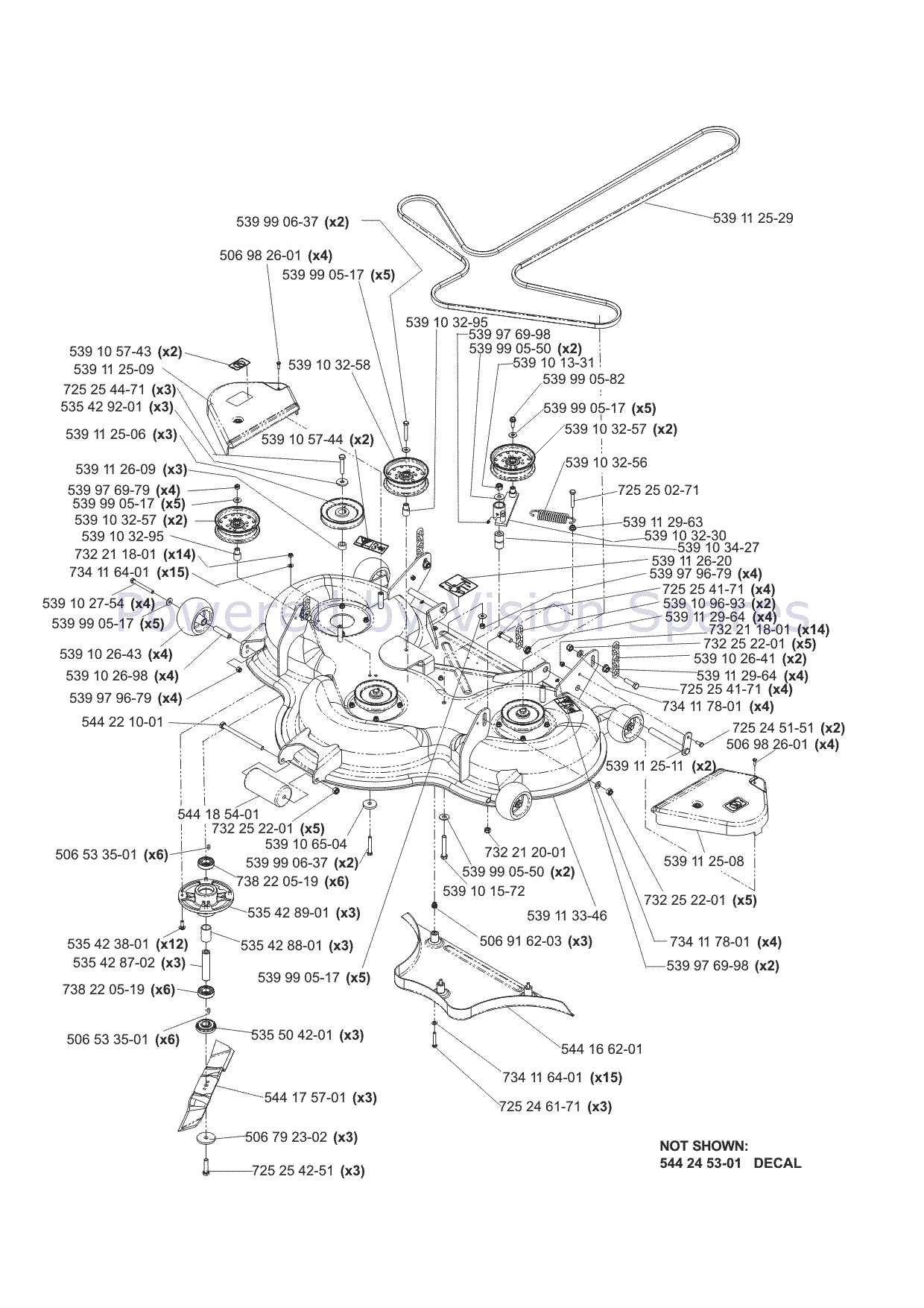 zero turn mower parts diagram