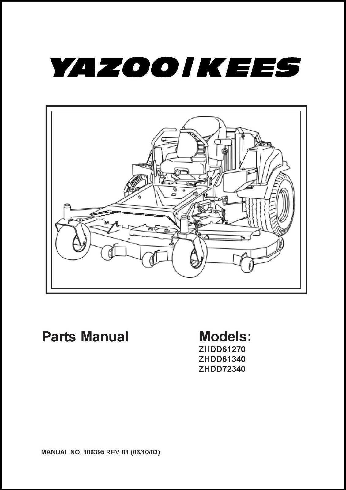 zero turn mower parts diagram