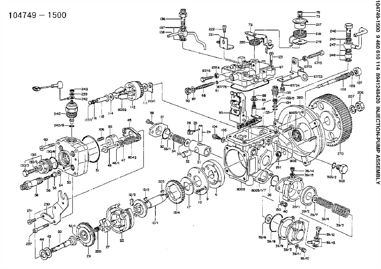 zexel injection pump parts diagram