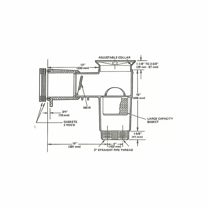 hayward skimmer parts diagram