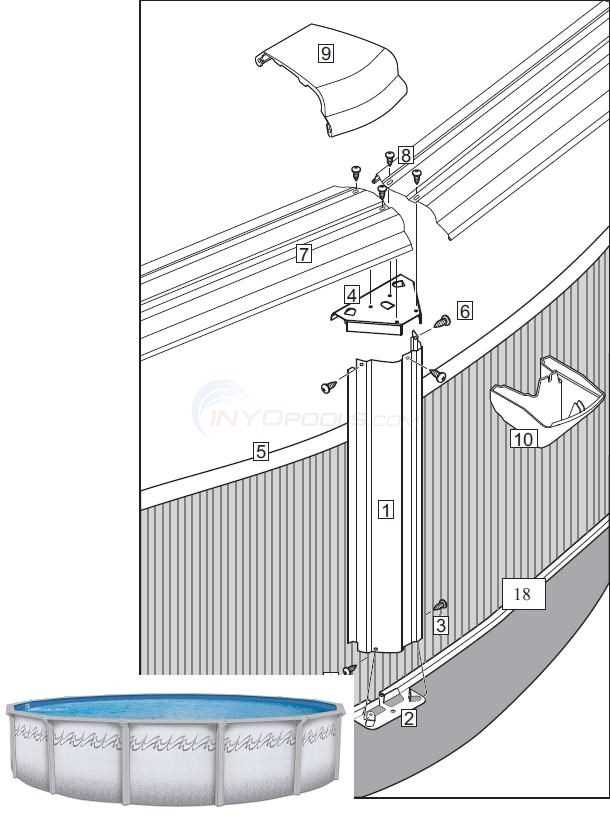 above ground pool parts diagram