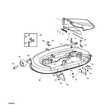 john deere 42c mower deck parts diagram