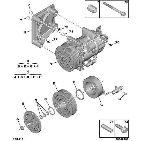ac compressor parts diagram
