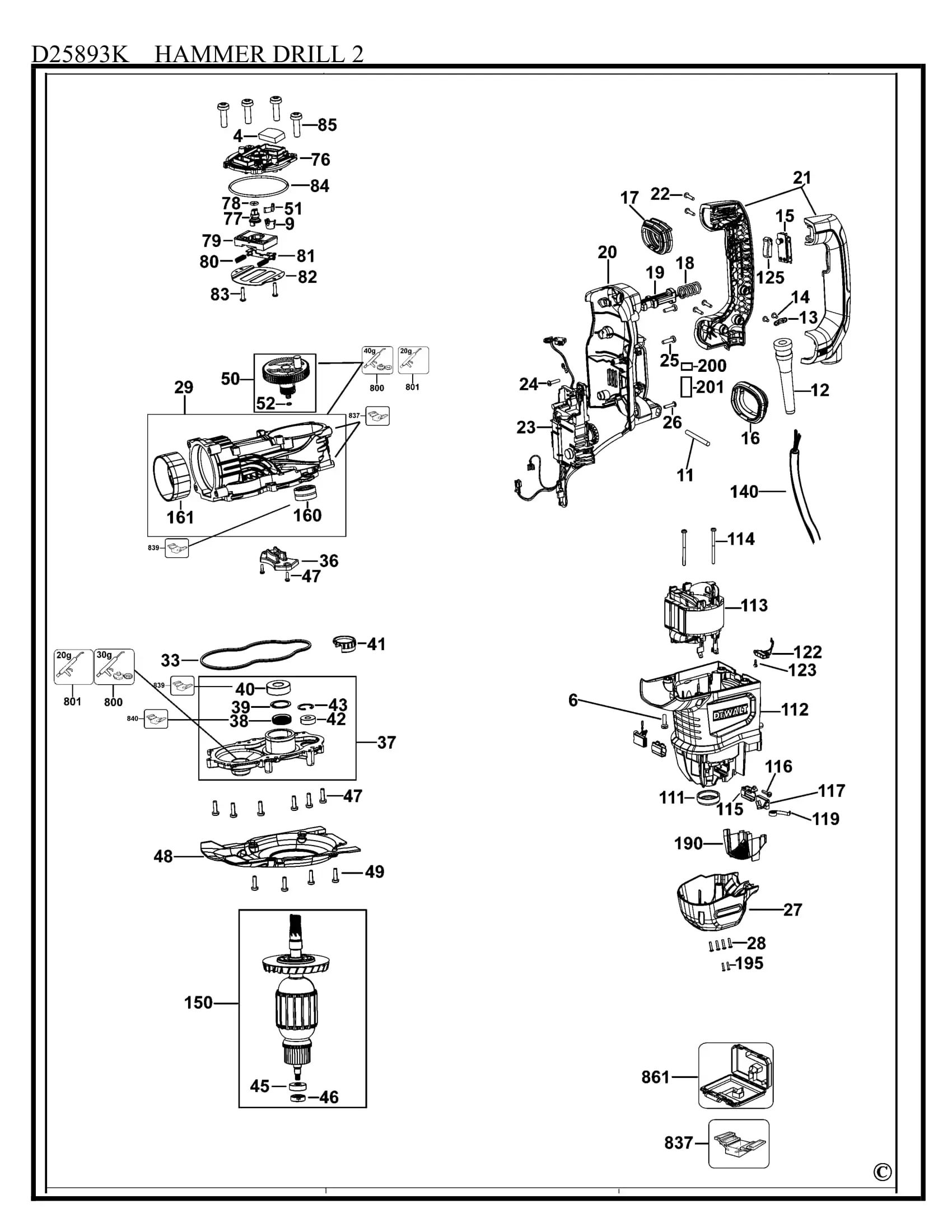 parts of a hammer diagram