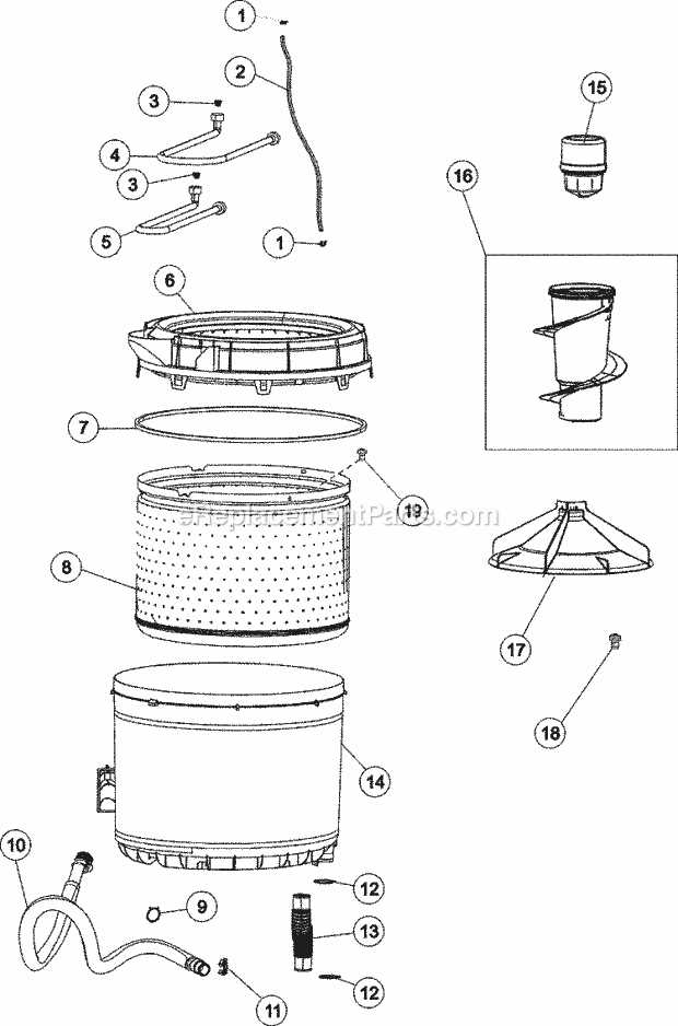 admiral washing machine parts diagram