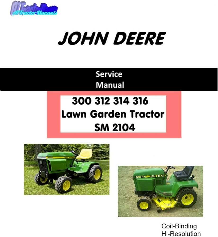 john deere 314 parts diagram