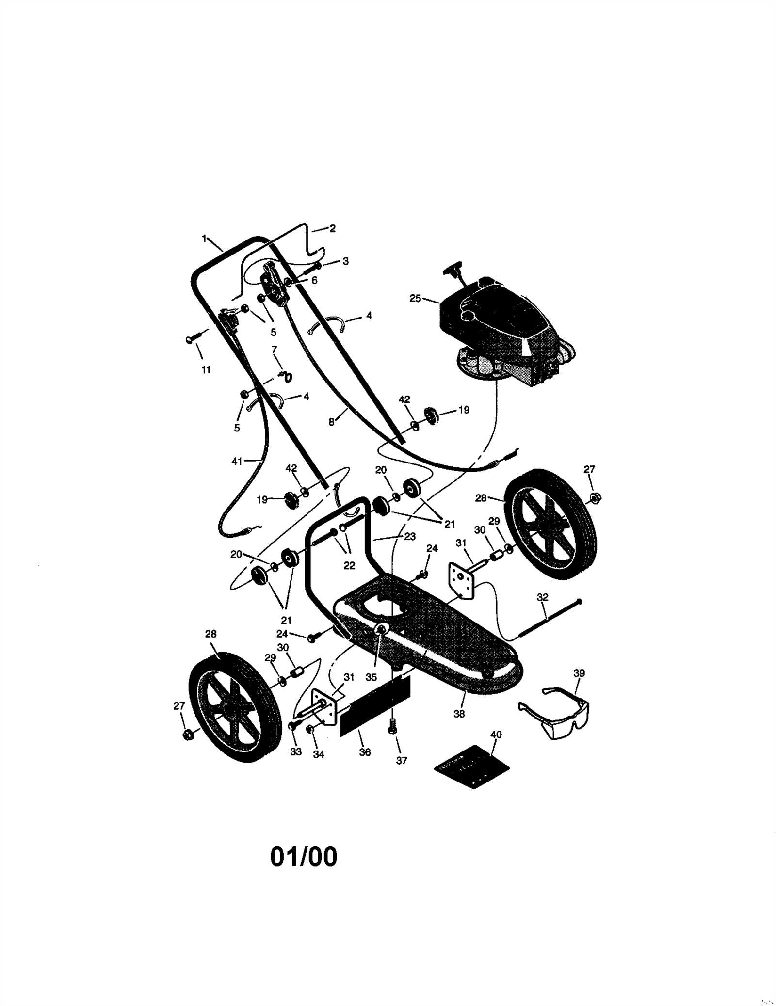 craftsman eager 1 parts diagram