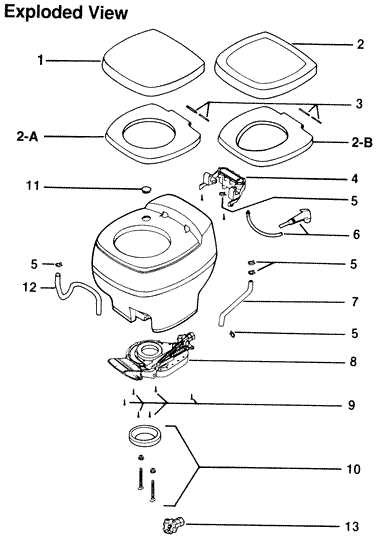 sealand toilet parts diagram