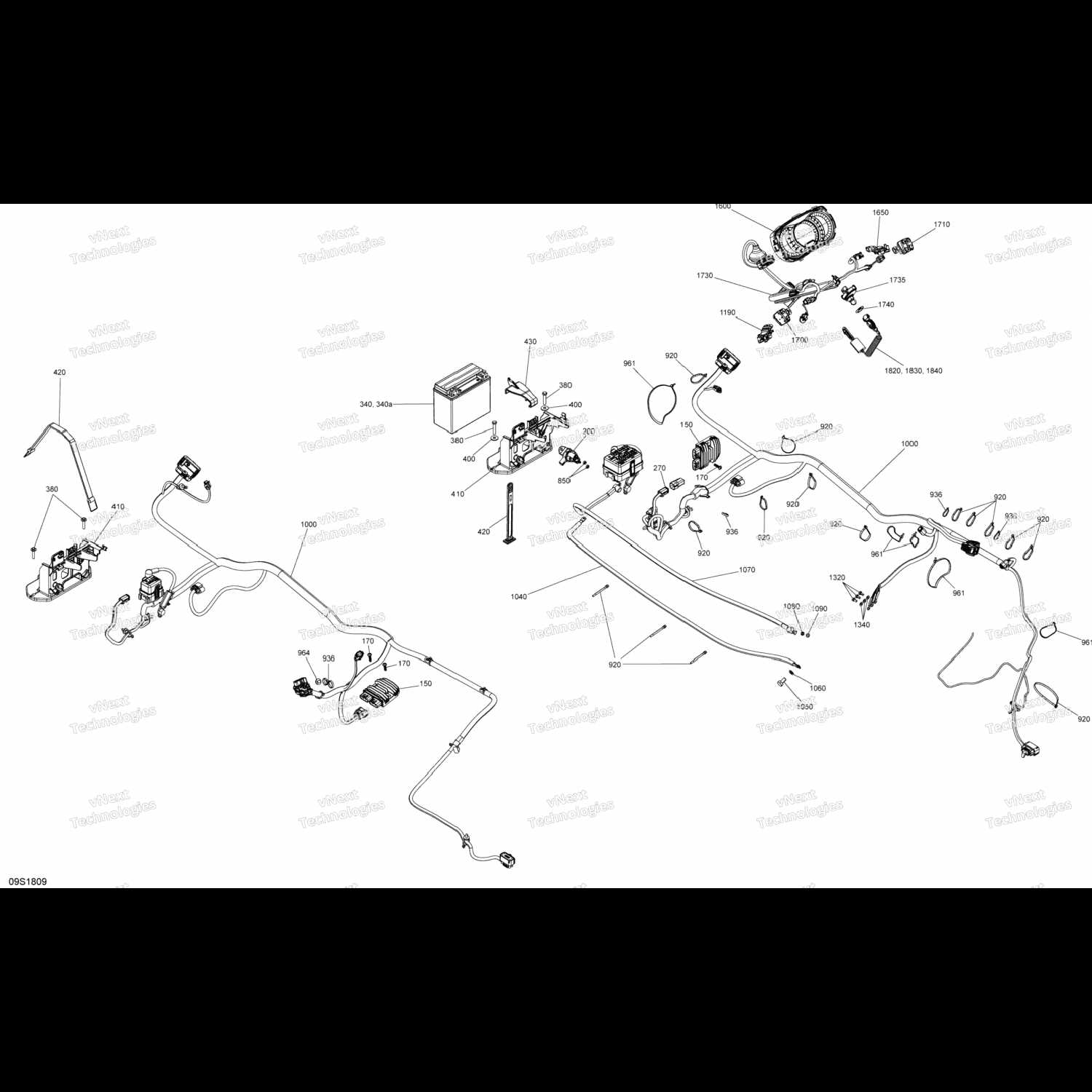 seadoo switch parts diagram