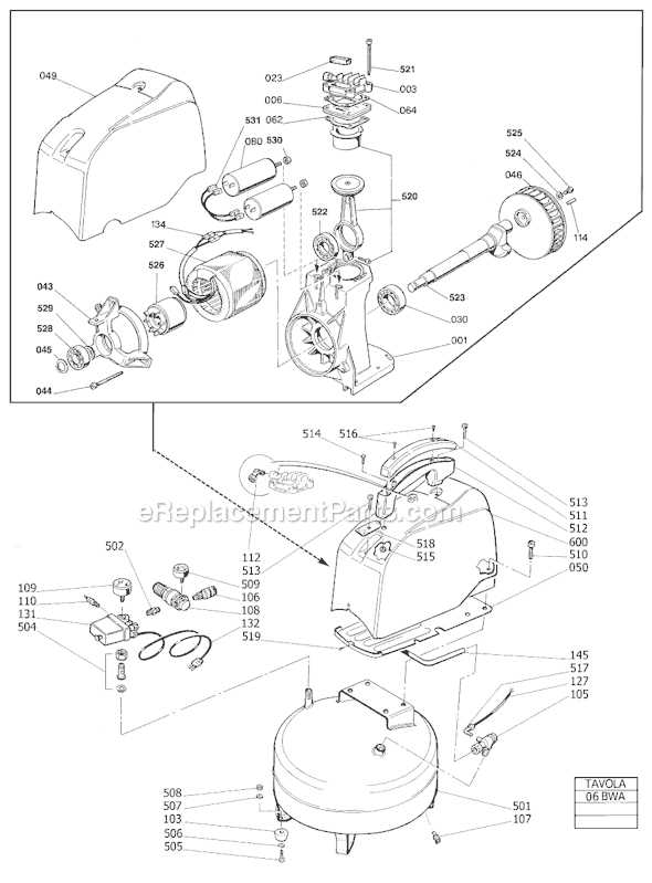 air compressor pressure switch parts diagram