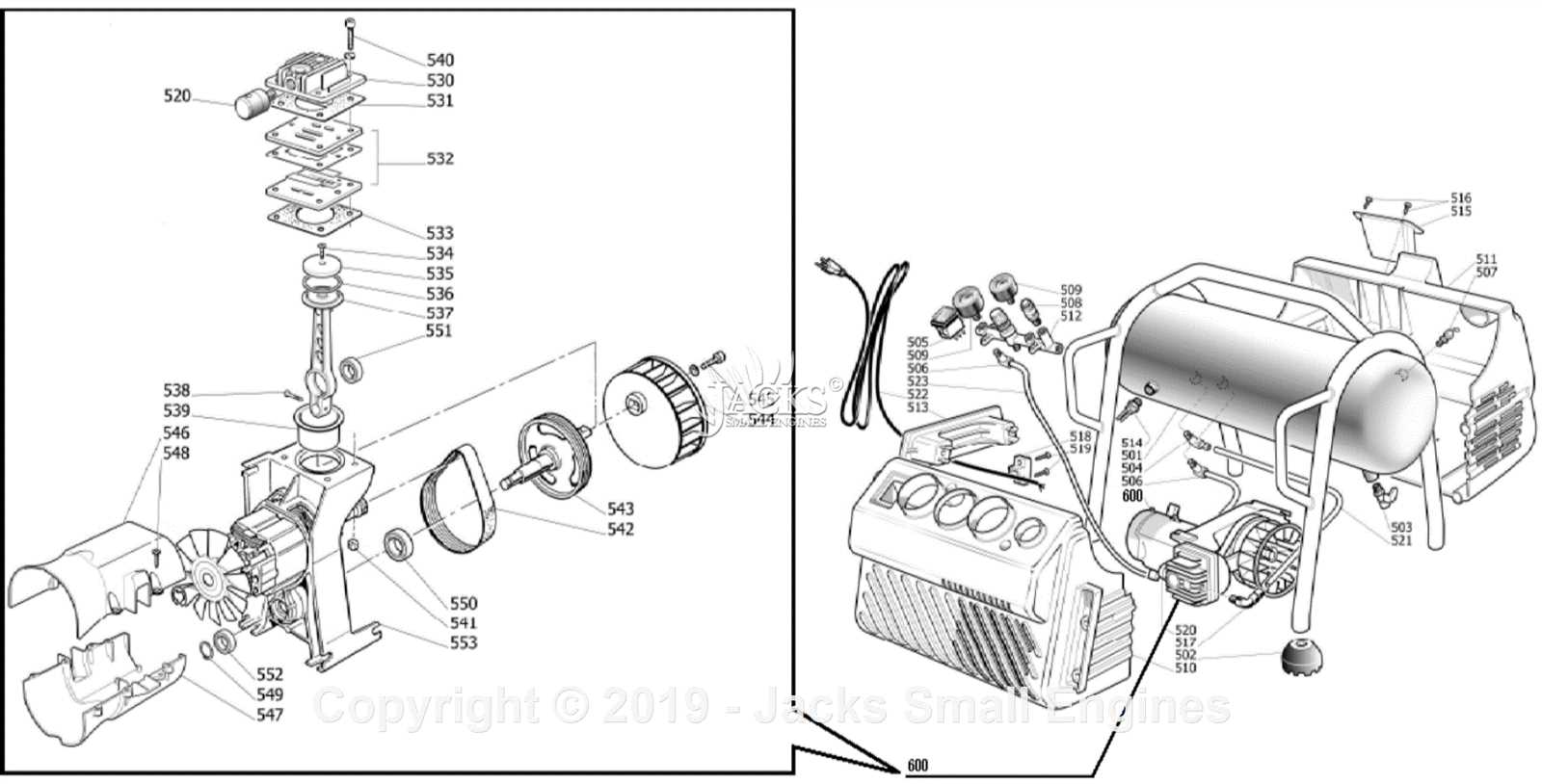 air compressor pressure switch parts diagram