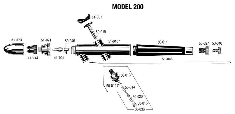 airbrush parts diagram