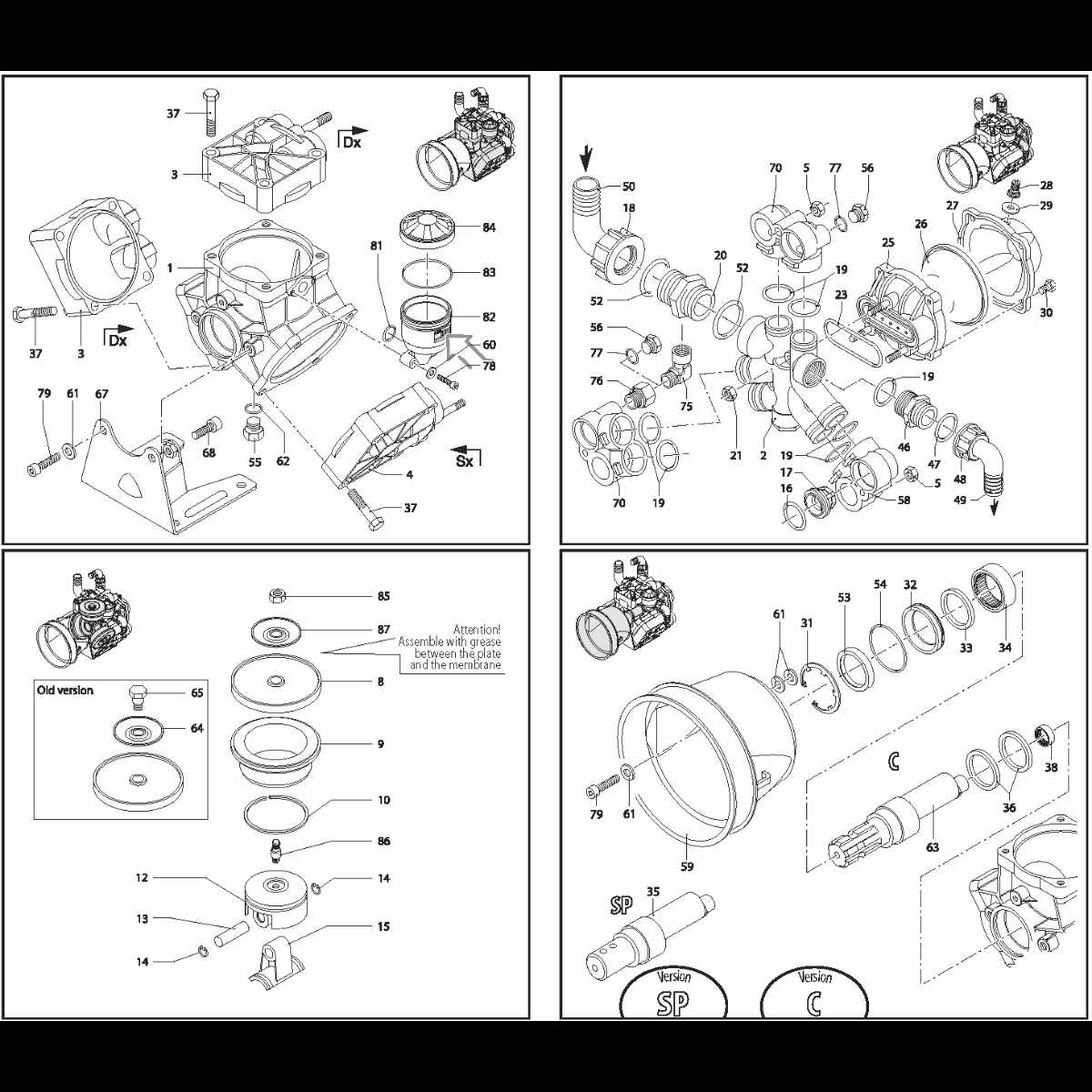 annovi reverberi pump parts diagram