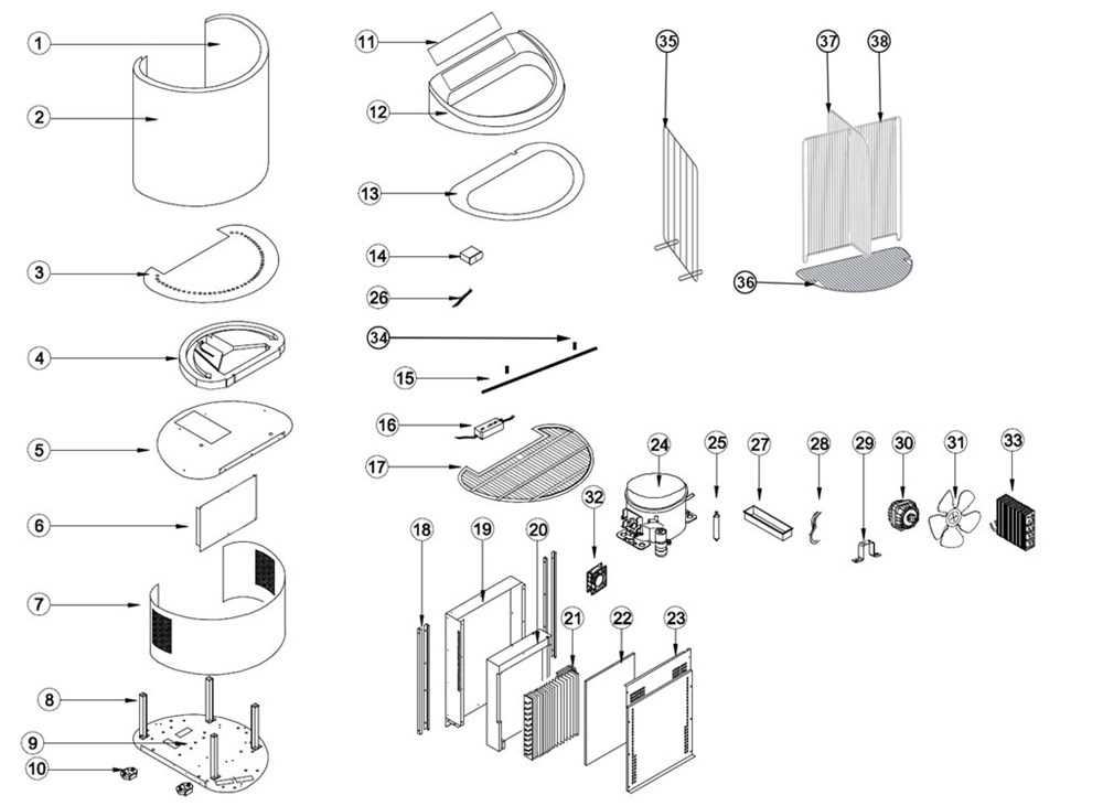 aquacal heat pump parts diagram