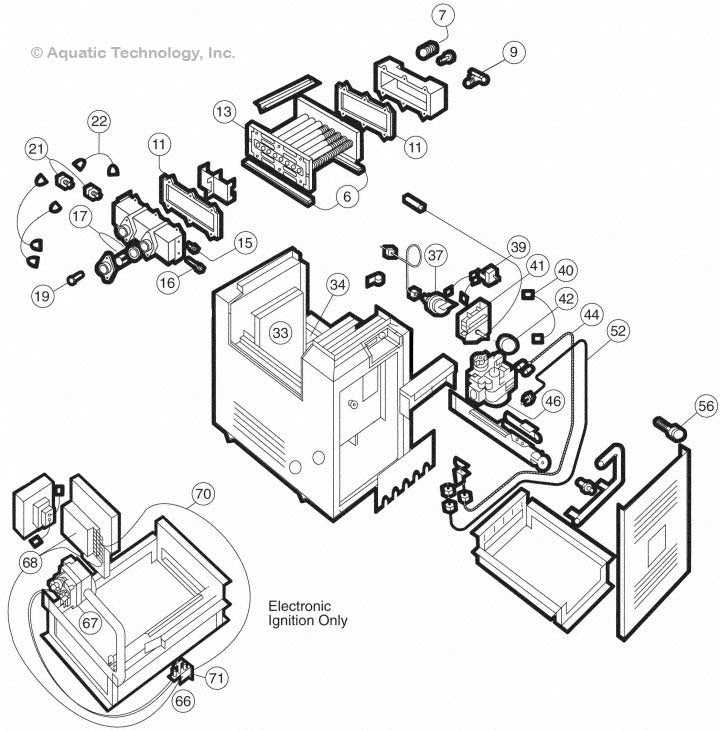 hayward h series pool heater parts diagram