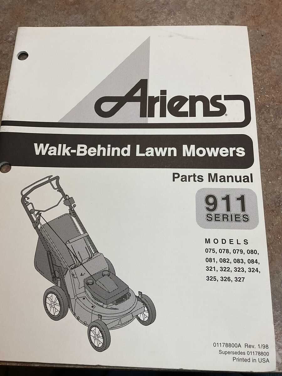 ariens lawn mower parts diagram