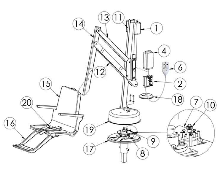 lift chair parts diagram