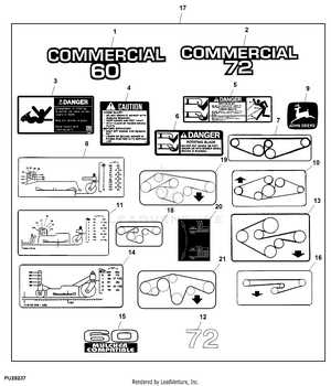 john deere 425 54 inch mower deck parts diagram