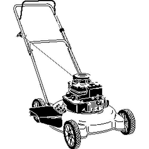 yard machines push mower parts diagram