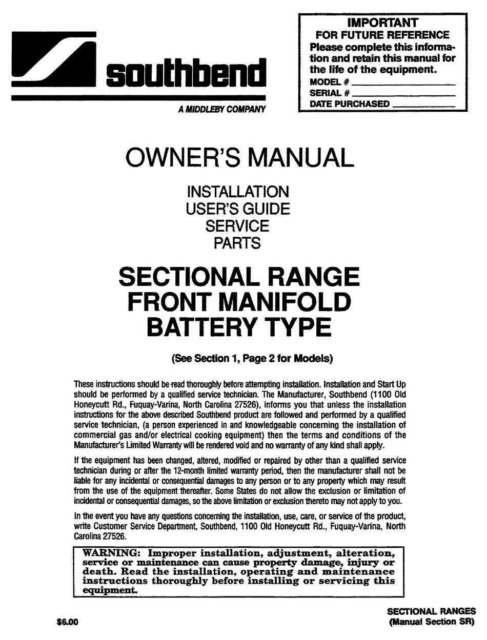 southbend oven parts diagram