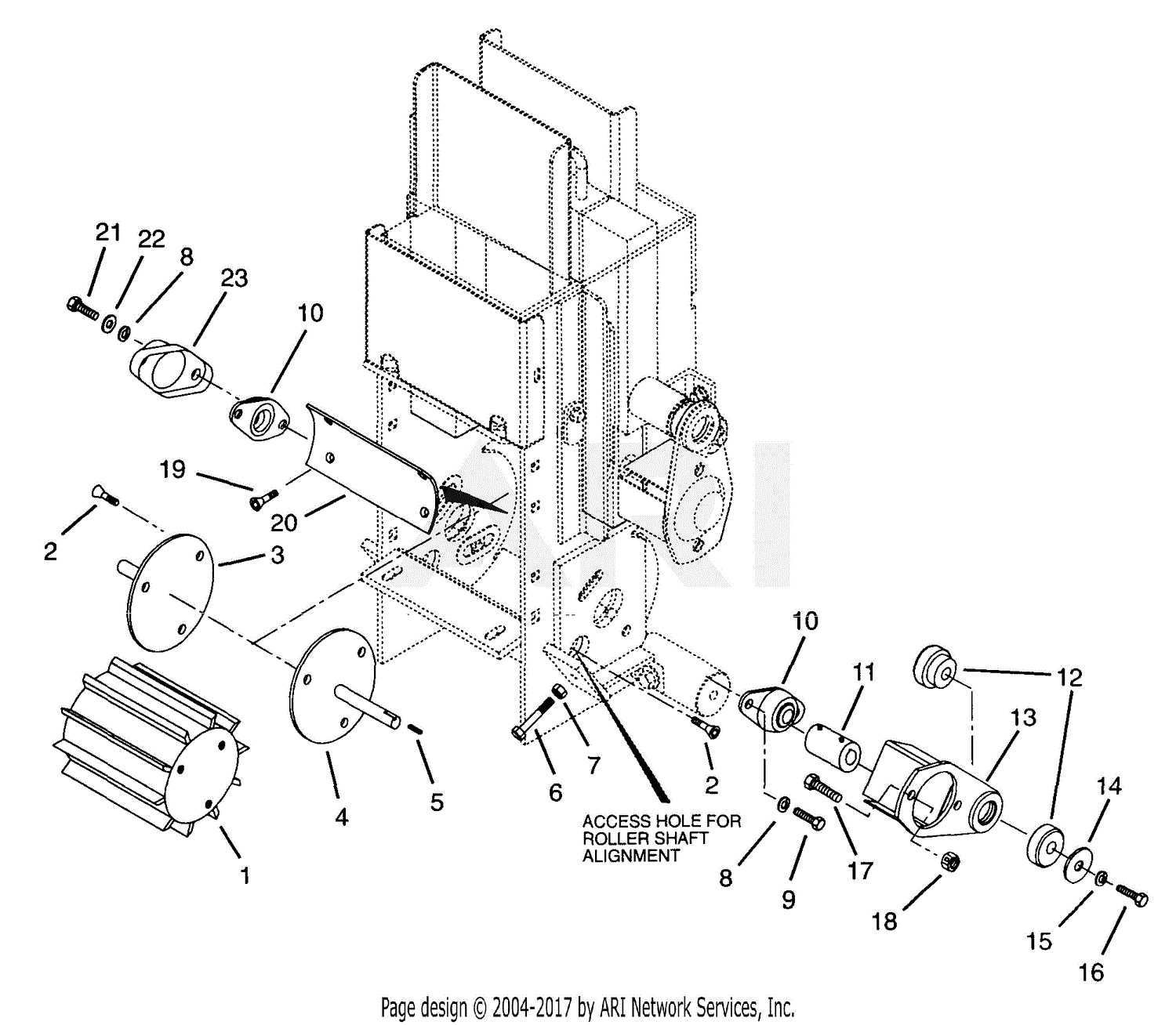 bandit chipper parts diagram