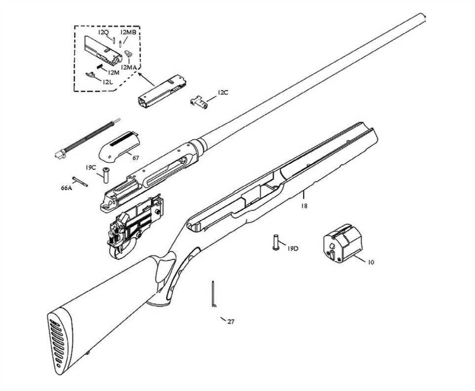 savage a22 parts diagram