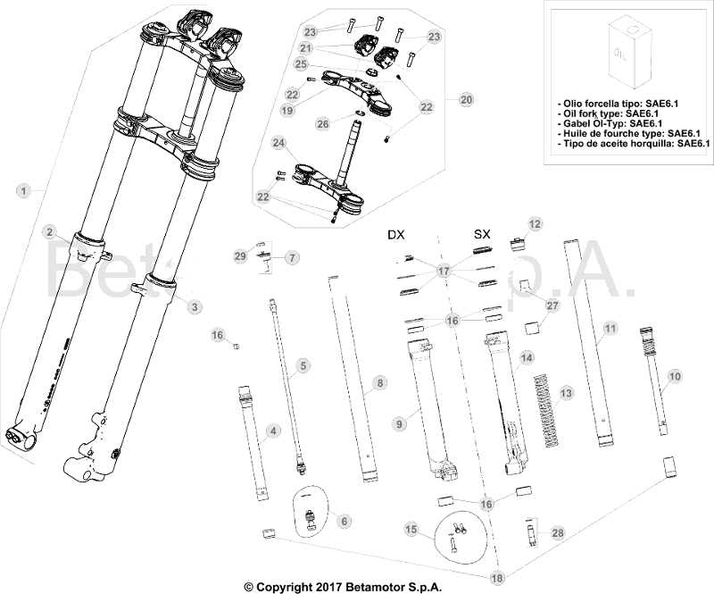 beta evo parts diagram