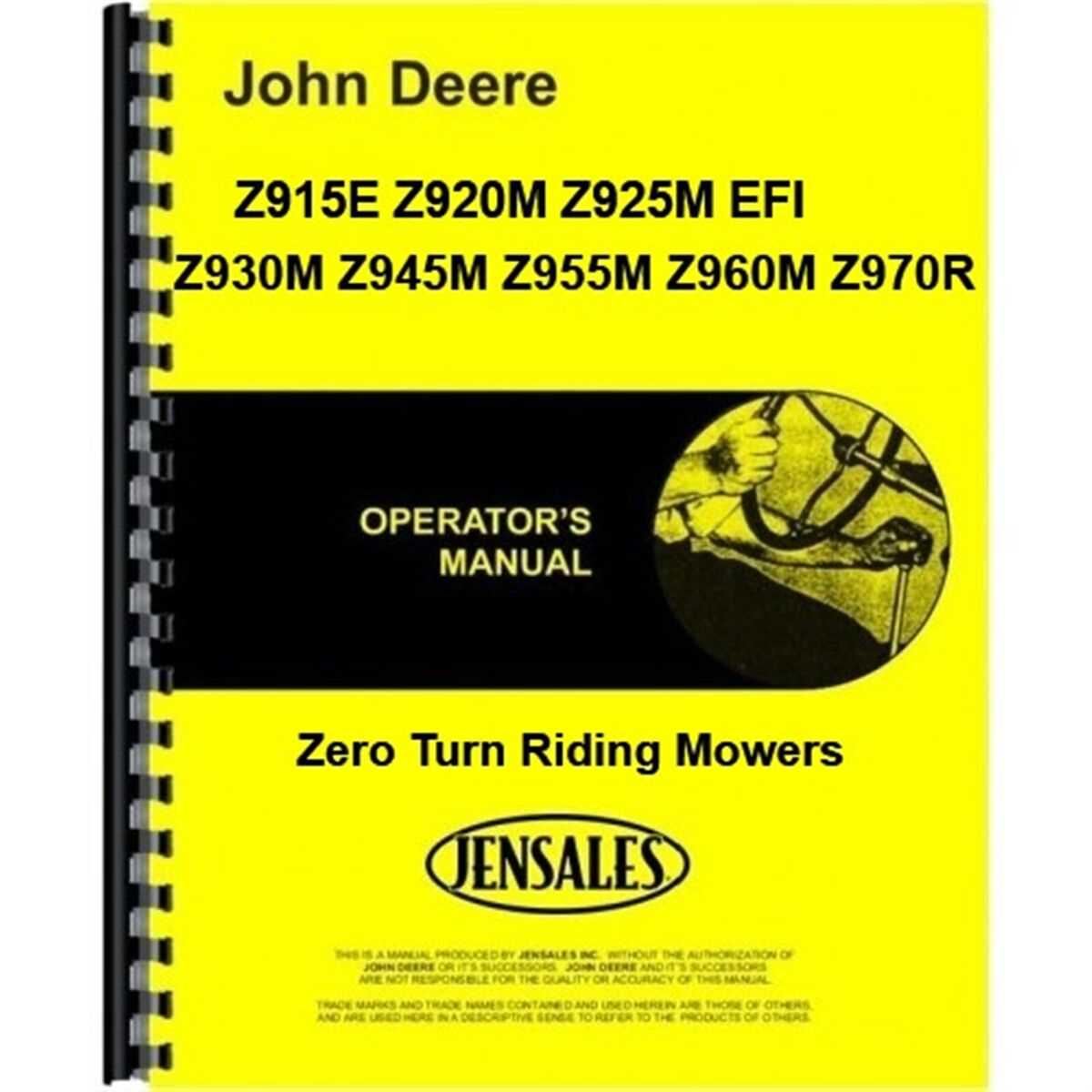 john deere z960m parts diagram