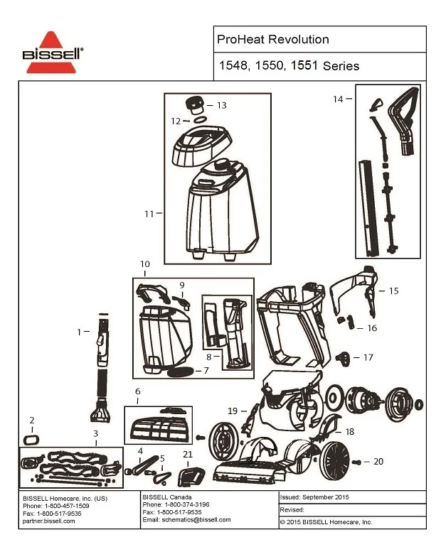 bissell little green proheat parts diagram