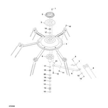 kuhn tedder parts diagram