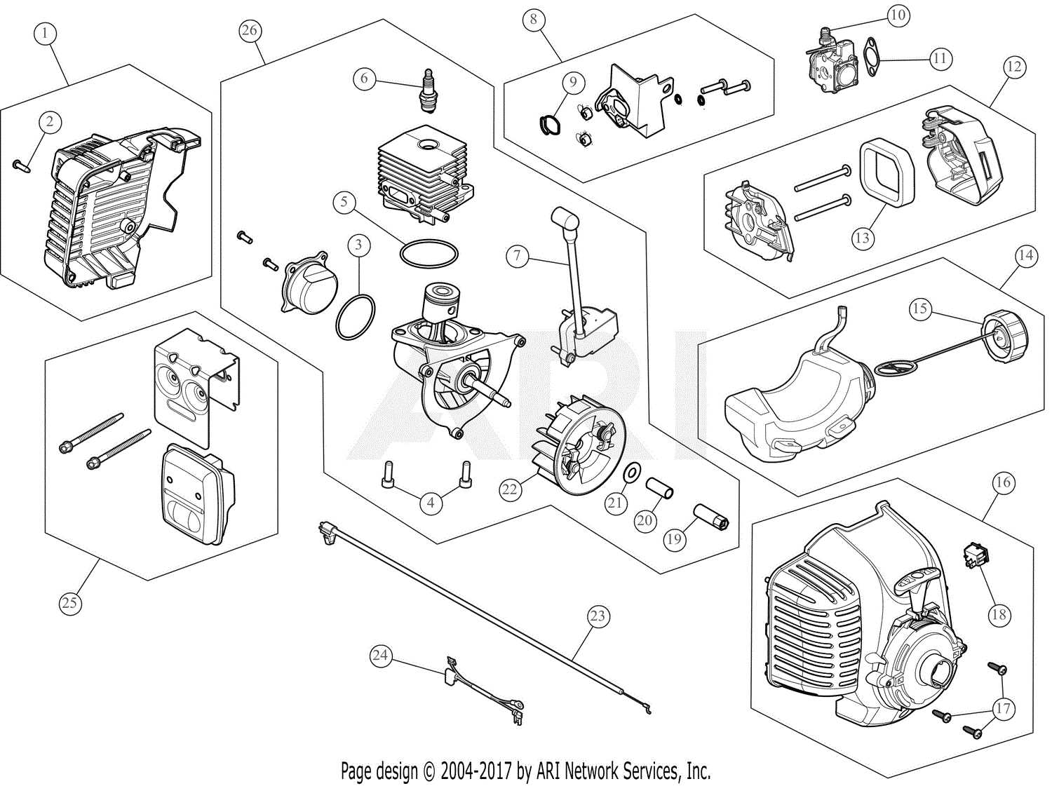 bolens lawn mower parts diagram