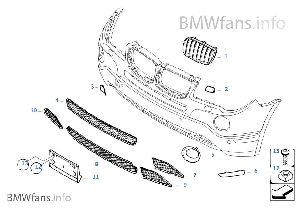 bmw x3 parts diagram