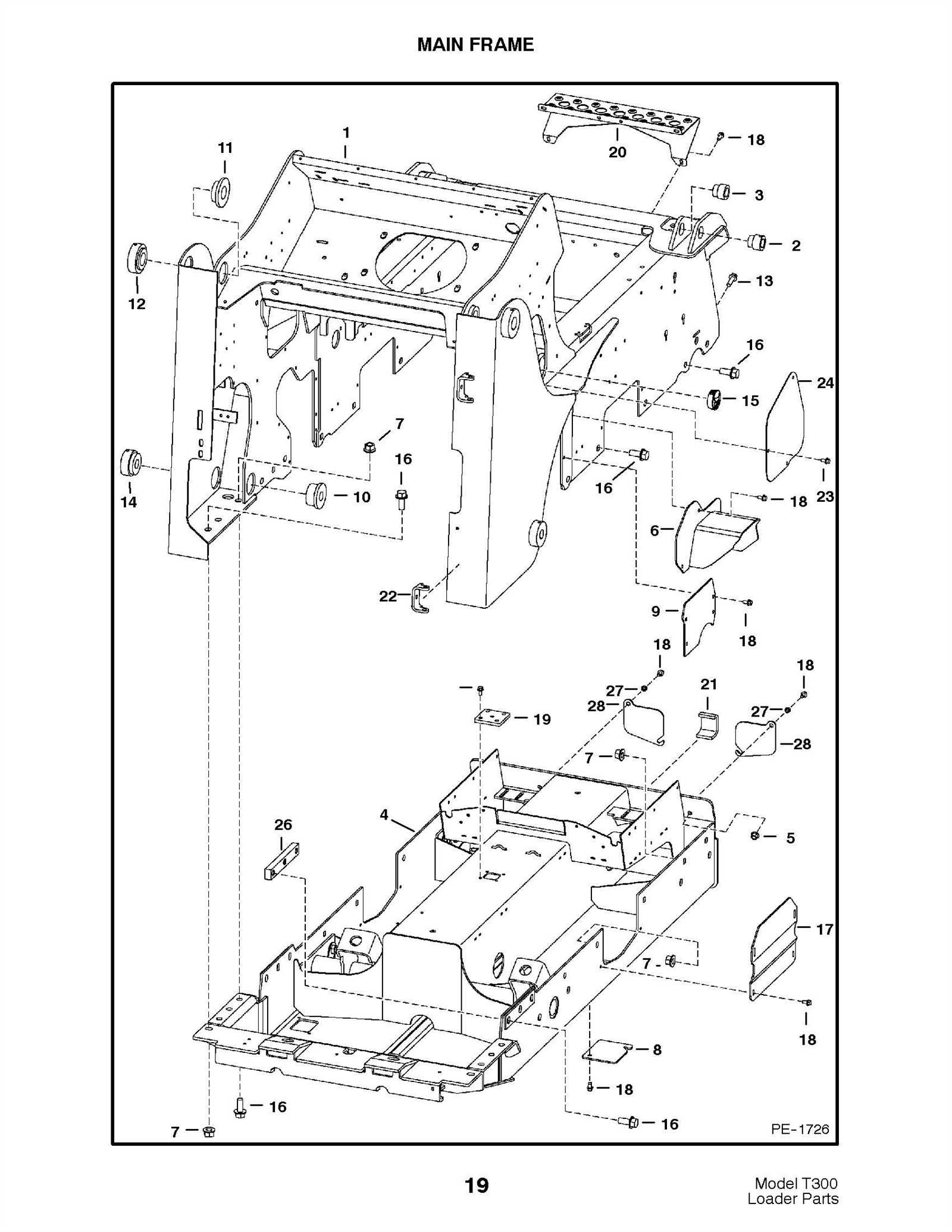 bobcat t300 parts diagram