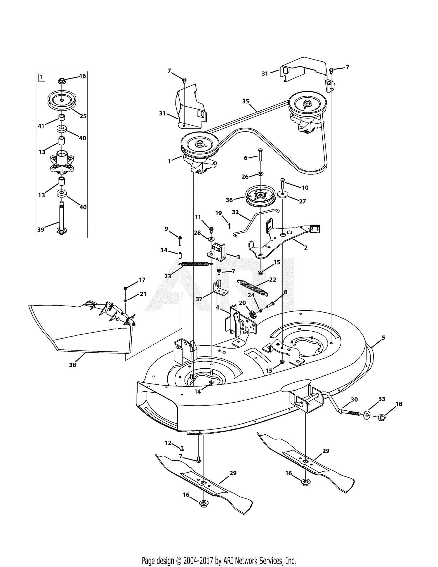 bolens lawn mower parts diagram