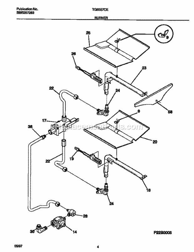 tappan oven parts diagram