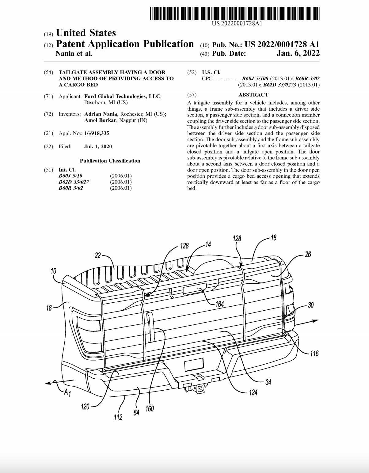 ford f150 tailgate parts diagram