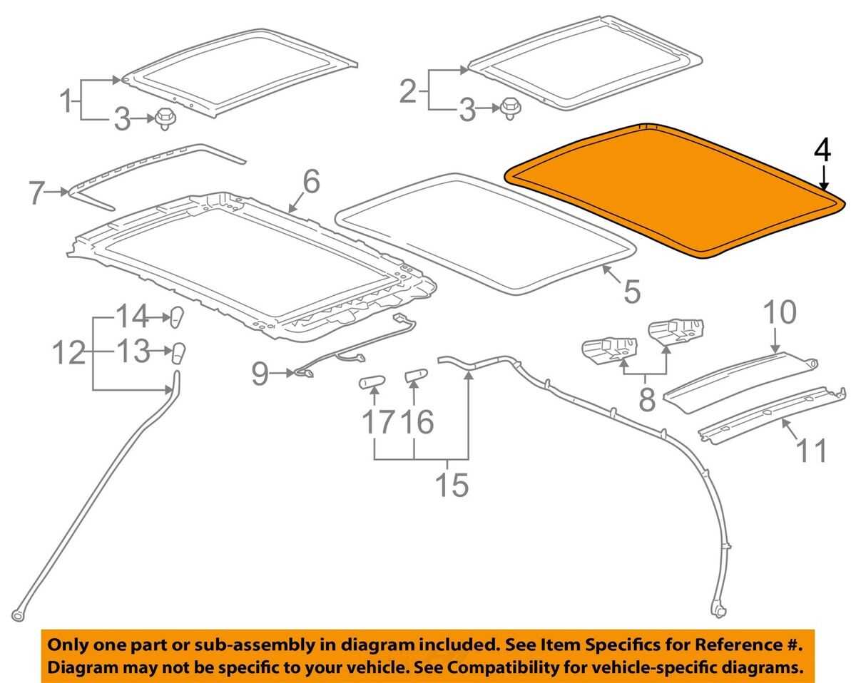 cadillac srx parts diagram