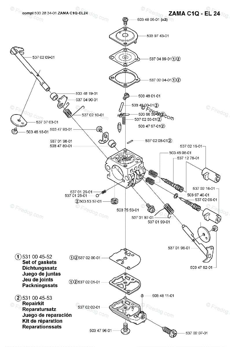 carburetor parts diagram