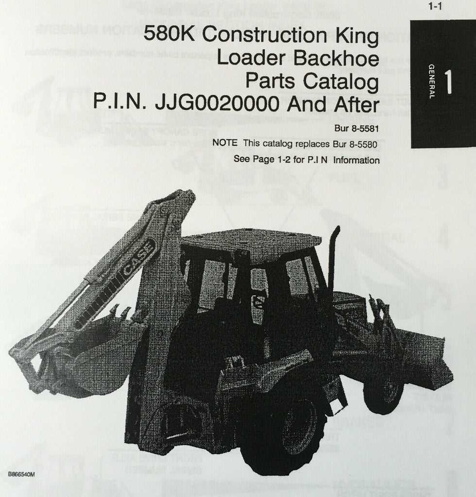 case 580k backhoe parts diagram