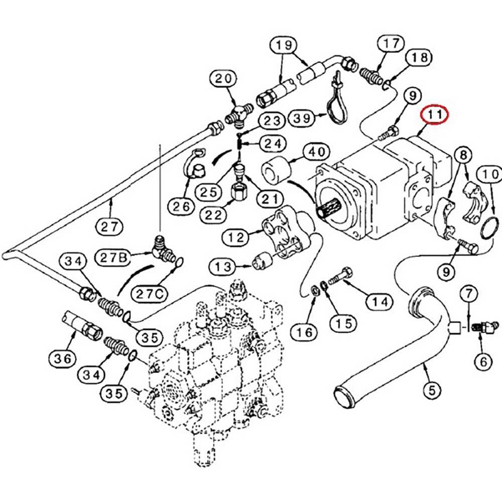 case backhoe parts diagram