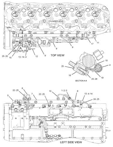 caterpillar c7 engine parts diagram